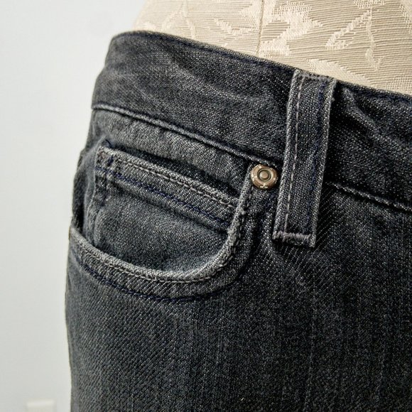 Trina Turk 2 Cotton Boot Cut Flare Jeans Black - Picture 6 of 10